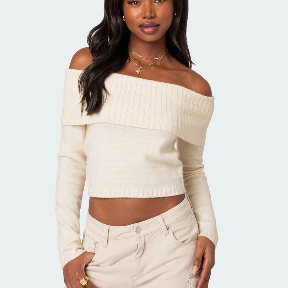 Edikted Tamara fold over sweater